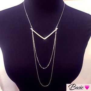 PRETTY Chevron Multi-Tier Necklace